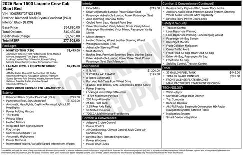 ram ram 1500 pickup 2026 1C6SRFJT3TN238398 image ram ram 1500 pickup 2026 1C6SRFJT3TN238398 image
